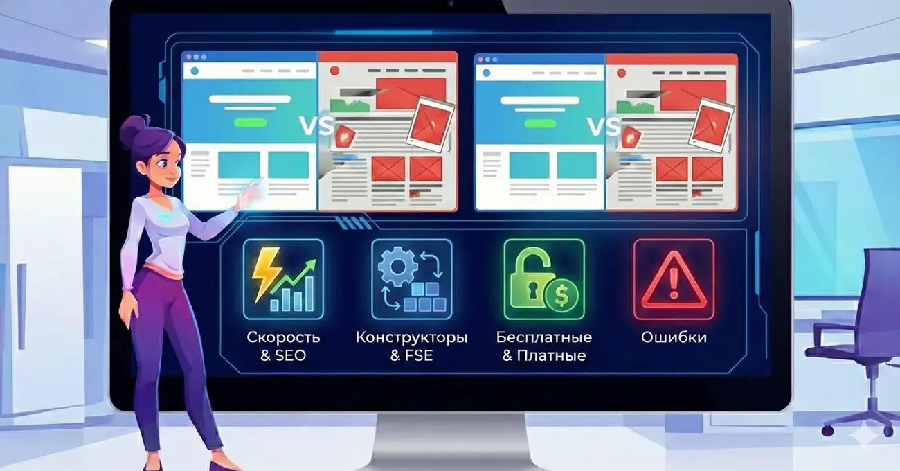 Тема WordPress: как выбрать шаблон для сайта без ошибок