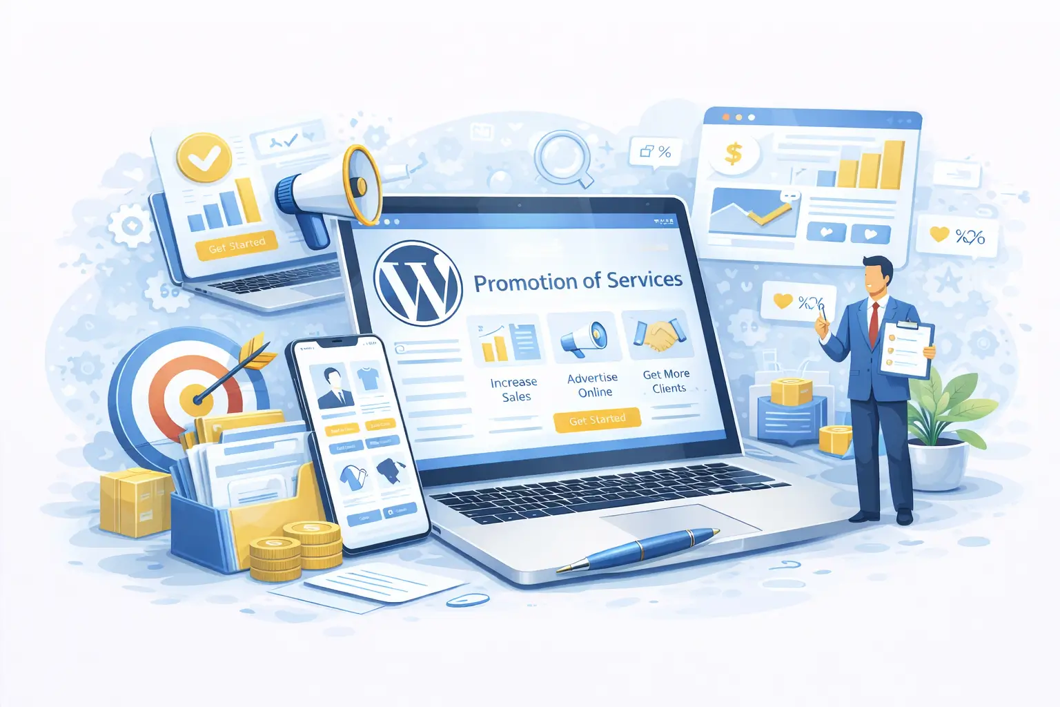 Заказать создание сайта для продвижения услуг на WordPress в Минске, Беларусь Заказать создание сайта для продвижения услуг на WordPress в Минске, Беларусь