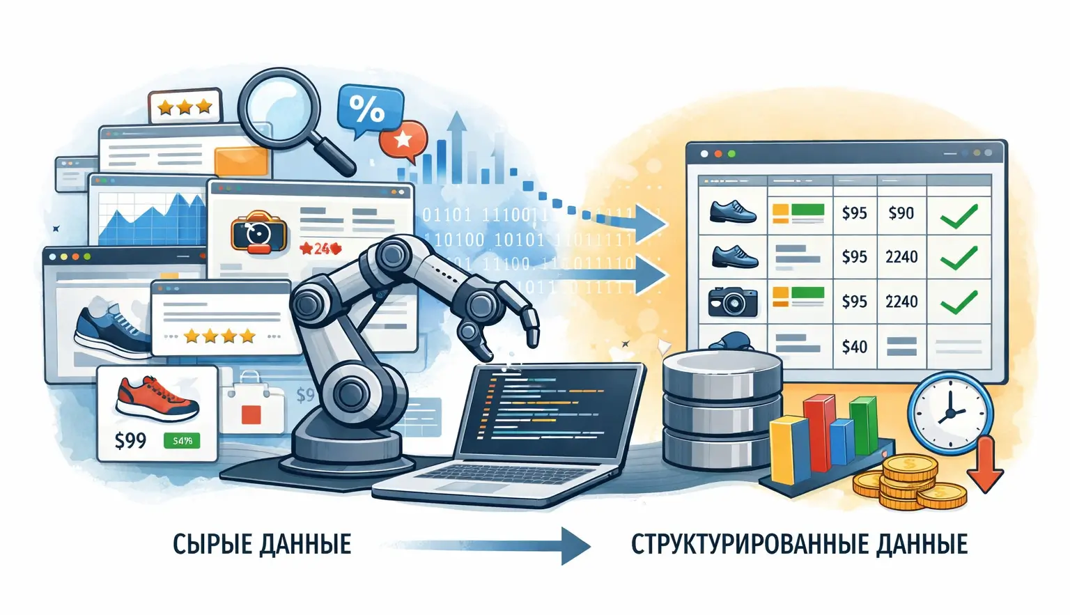 Парсинг сайтов: описания товаров, мониторинг цен