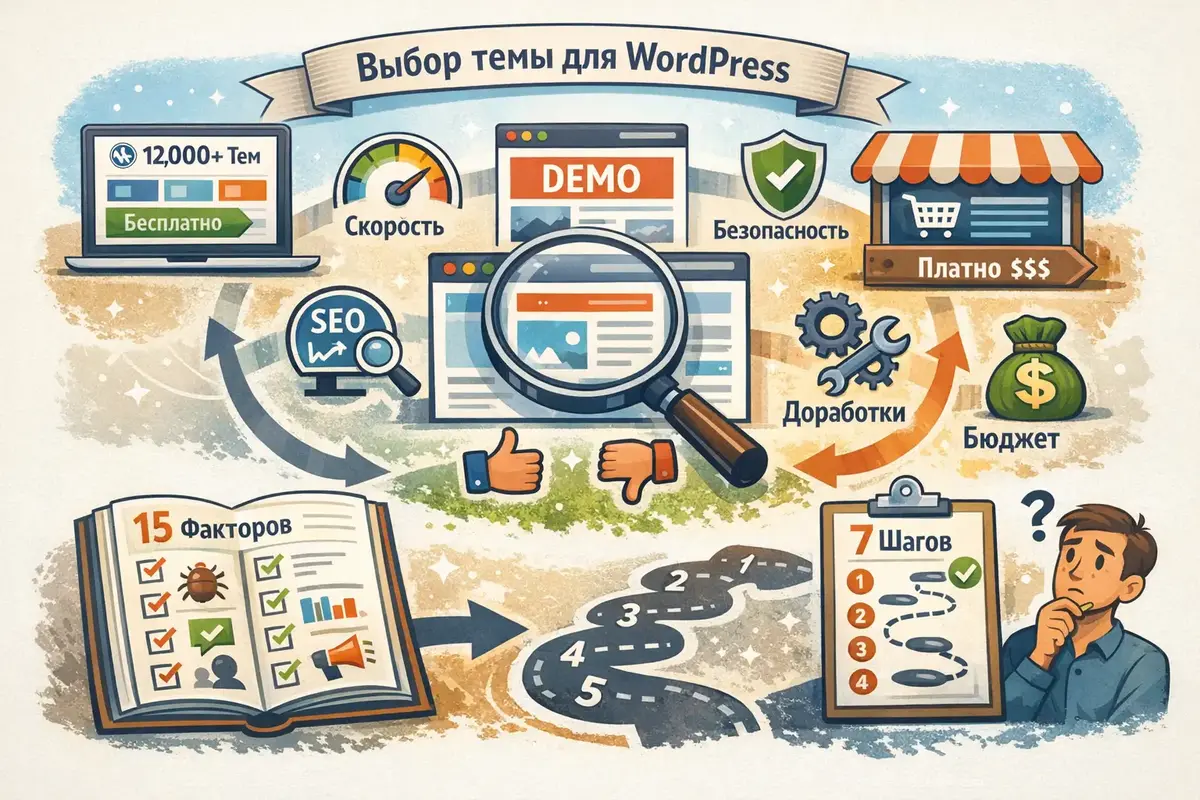 Как выбрать шаблон для WordPress и не пожалеть: 15 факторов