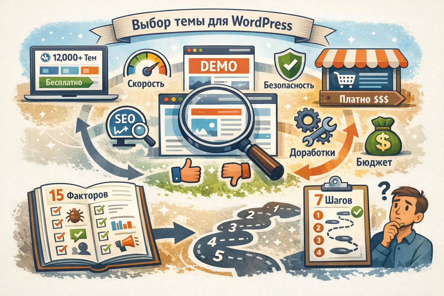 Как выбрать шаблон для WordPress и не пожалеть: 15 факторов