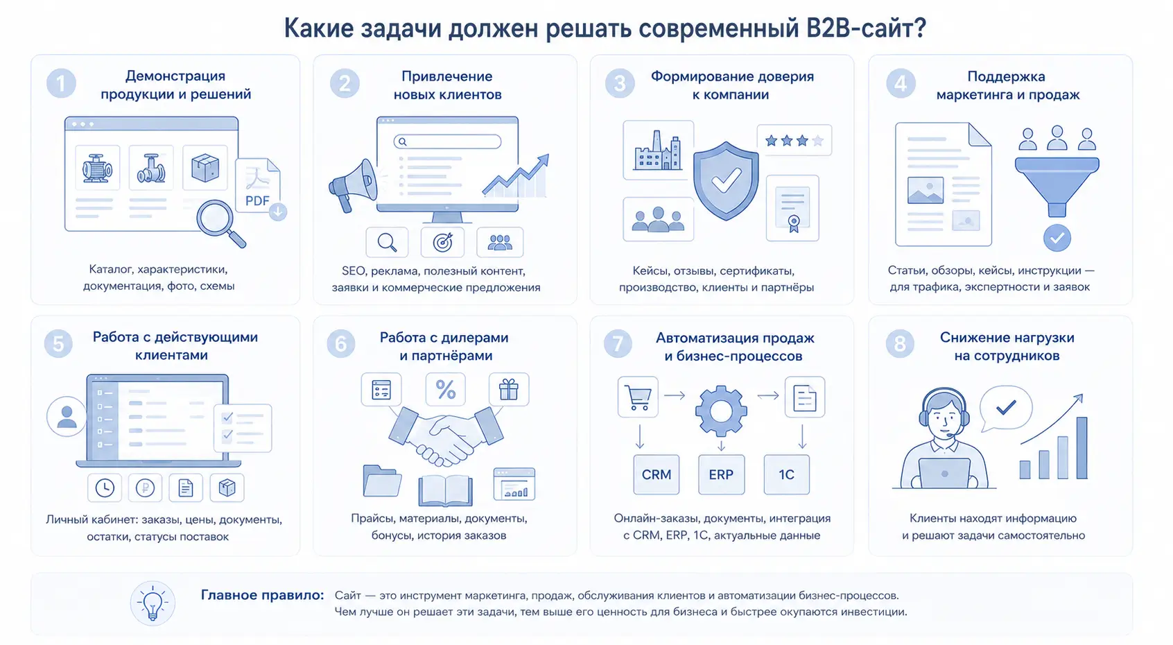 Функции и задачи сайта производителя, поставщика, дистрибьютора, дилера, импортёра, сервисного бизнеса Функции и задачи сайта производителя, поставщика, дистрибьютора, дилера, импортёра, сервисного бизнеса